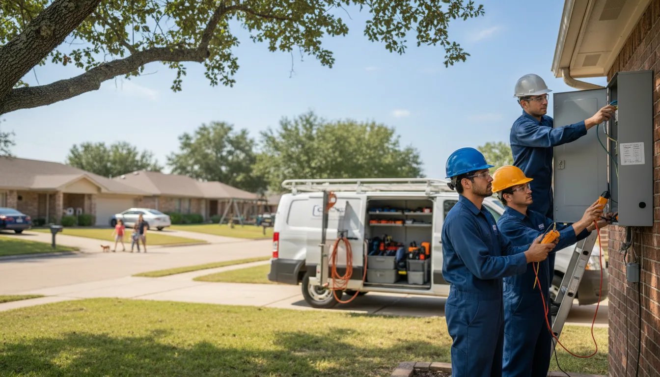 Certified electrician providing emergency electrical services in Farwell, MN